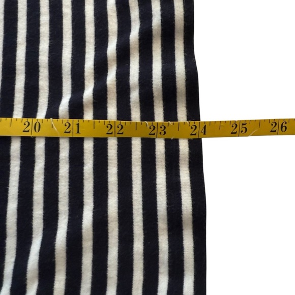 Tommy Hilfiger Quarter Zip Navy White Striped Knit Hoodie Red Embroidery Medium - Picture 10 of 10